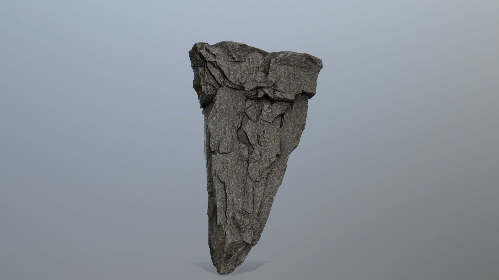 cliff rock set Low-poly 3D model_19