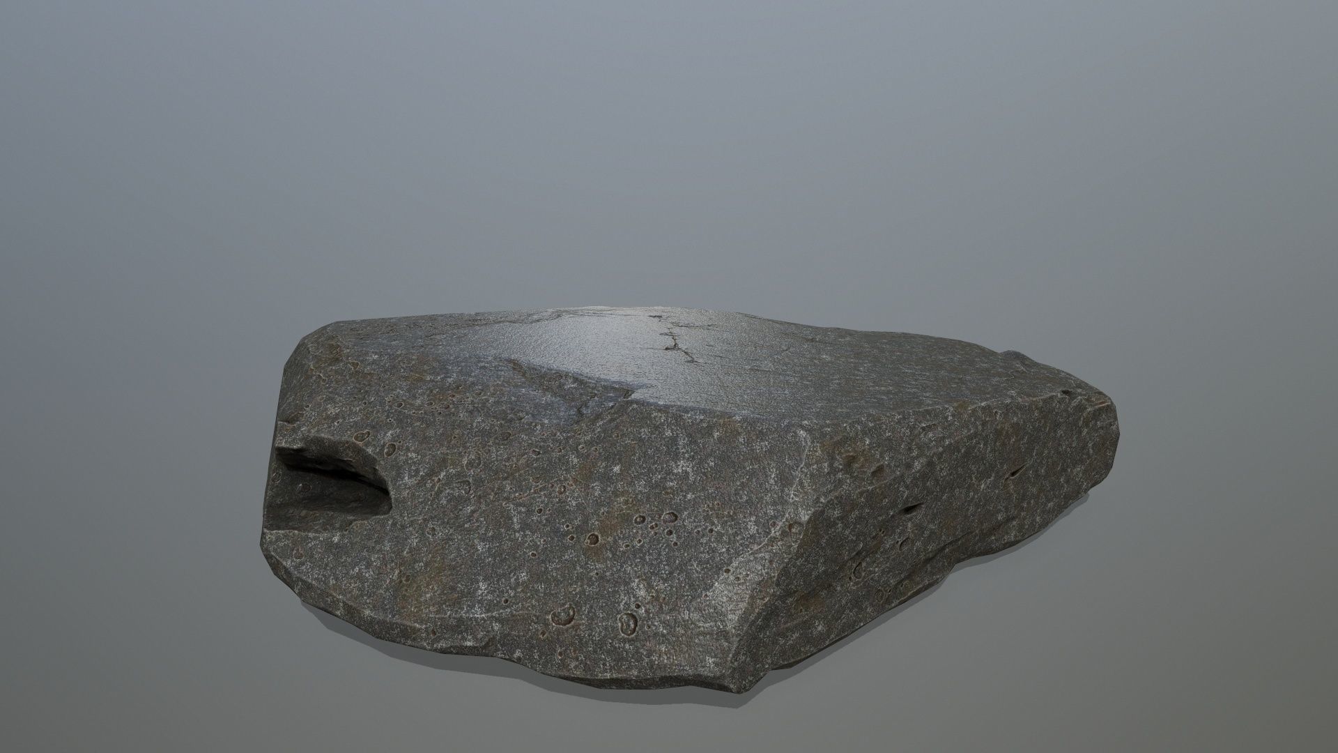 cliff rock set Low-poly 3D model_15