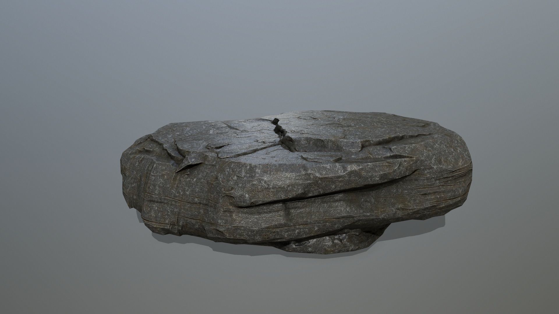 cliff rock set Low-poly 3D model_14