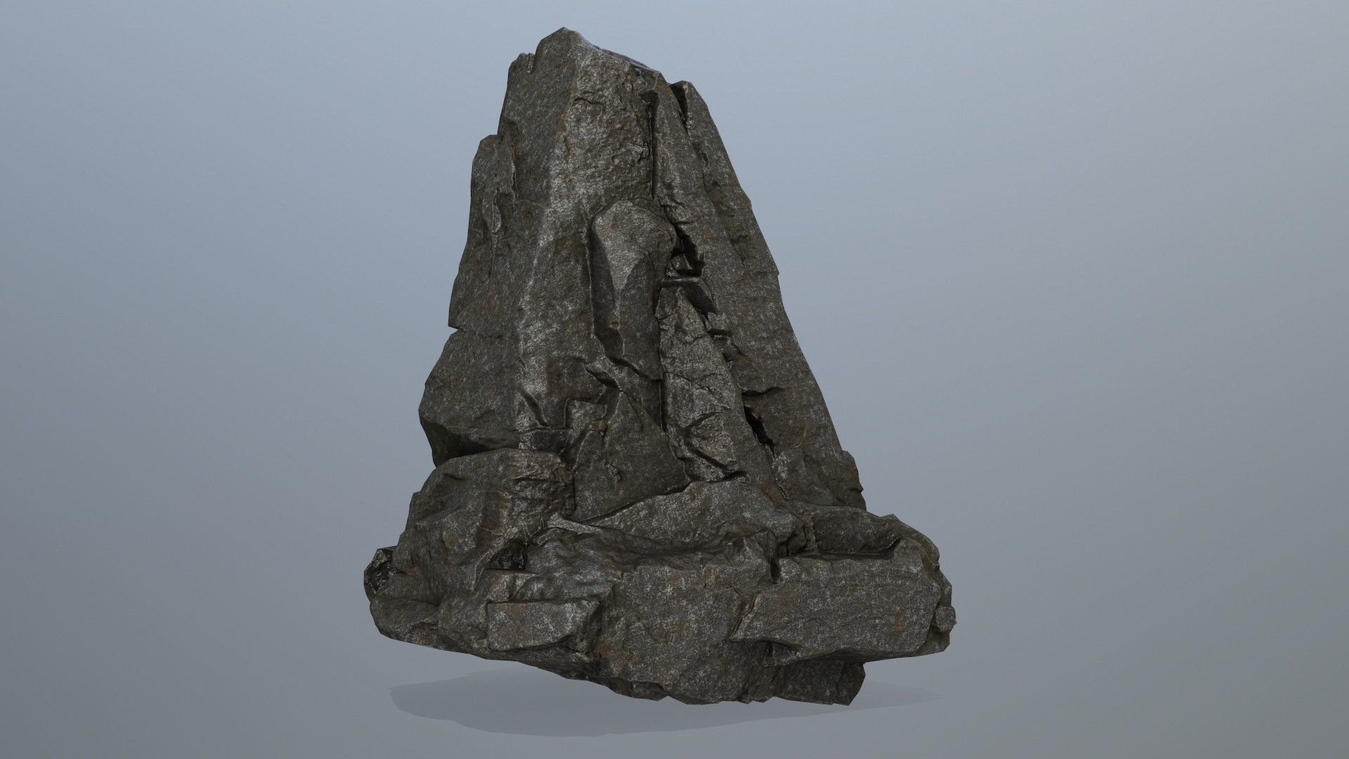 cliff rock set Low-poly 3D model_18