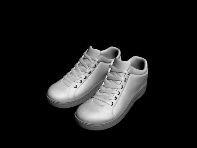 Woman snekers 3D model_2