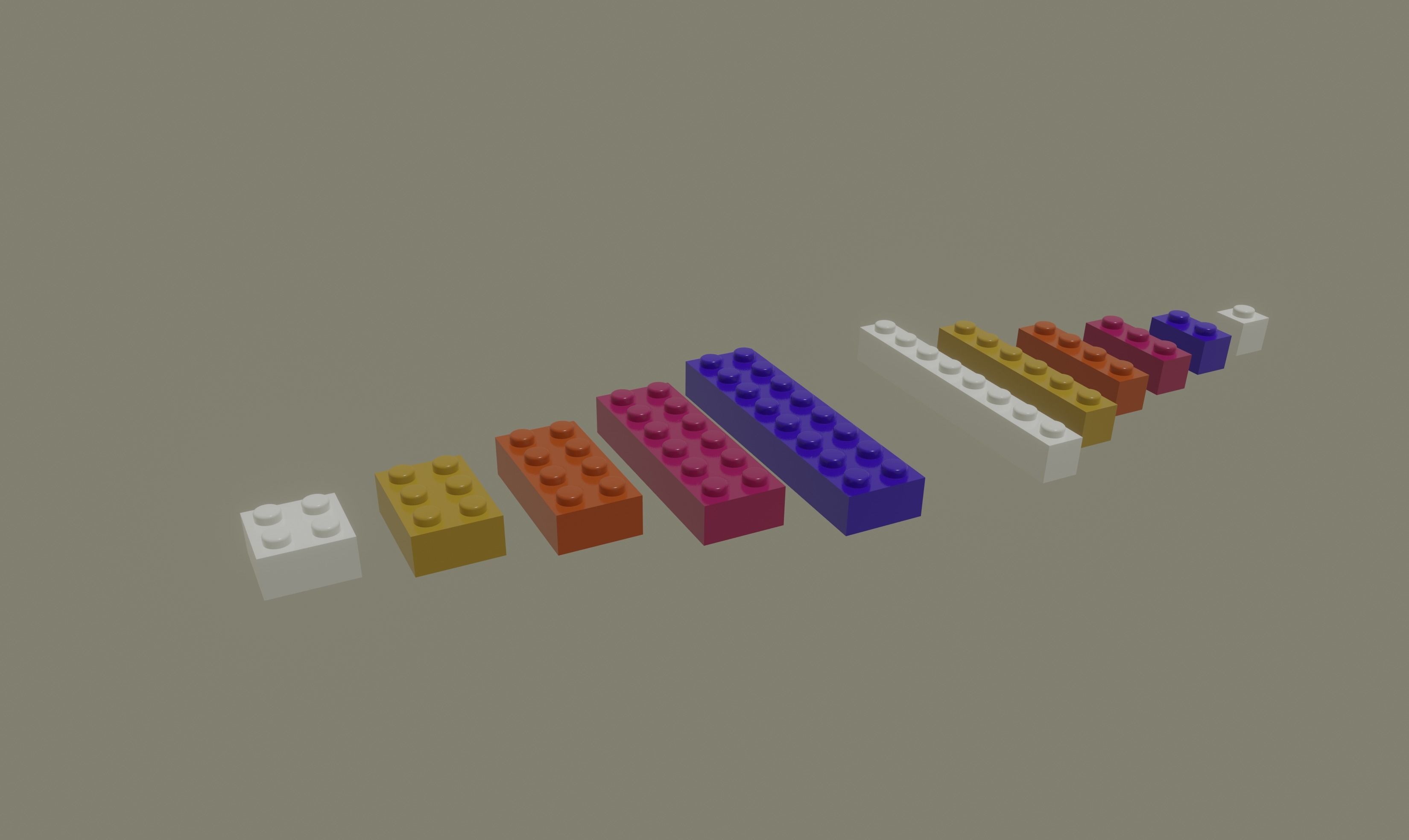 Lego Bricks 3D model_1