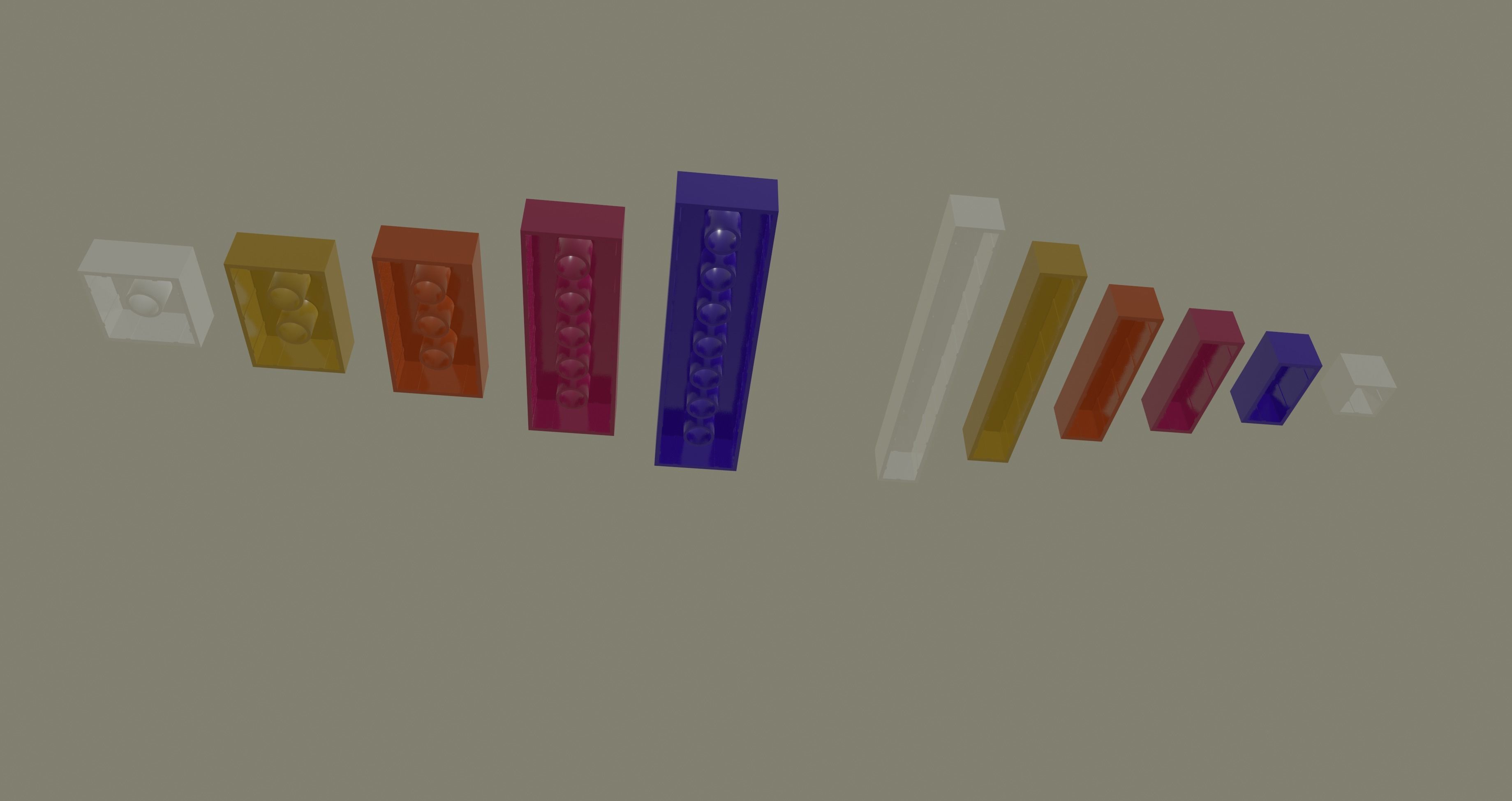 Lego Bricks 3D model_2