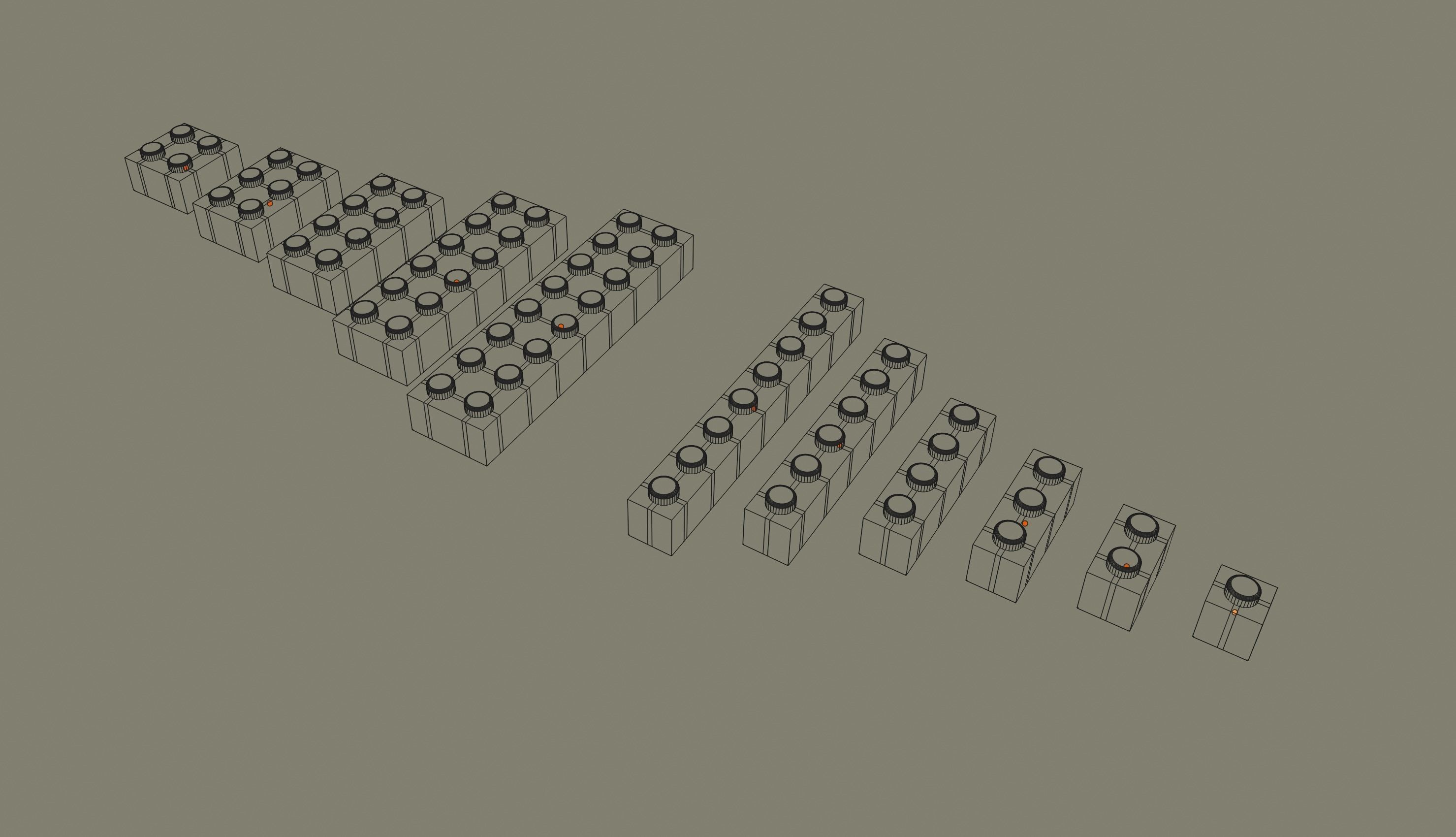 Lego Bricks 3D model_12