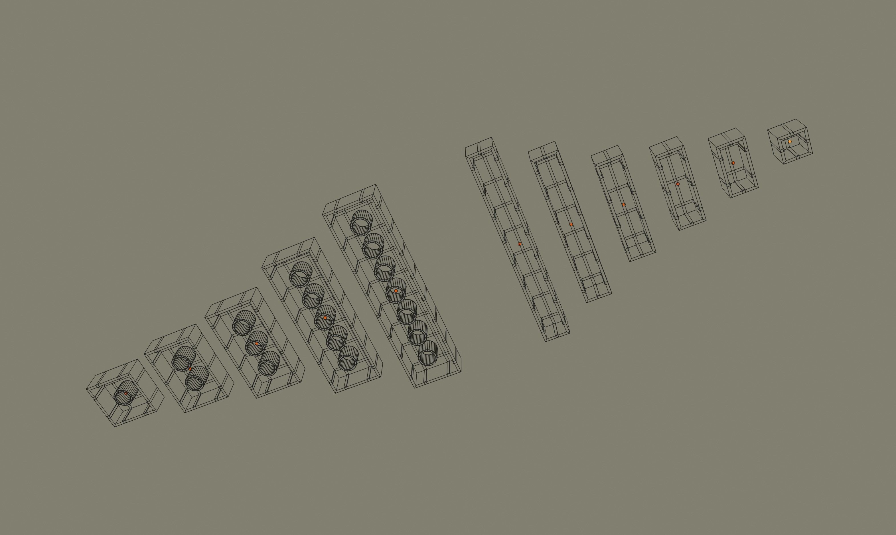 Lego Bricks 3D model_11