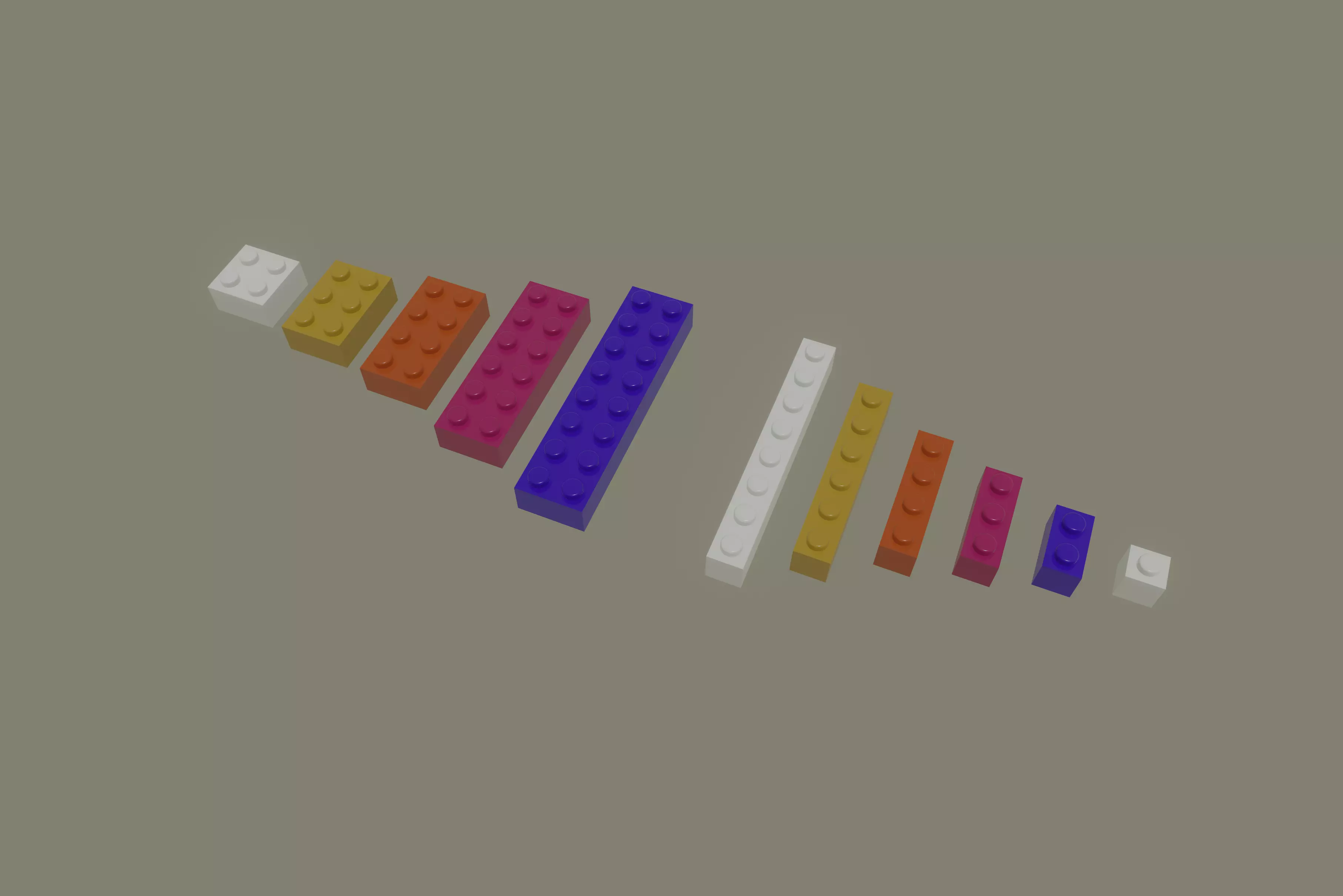 Lego Bricks 3D model_0