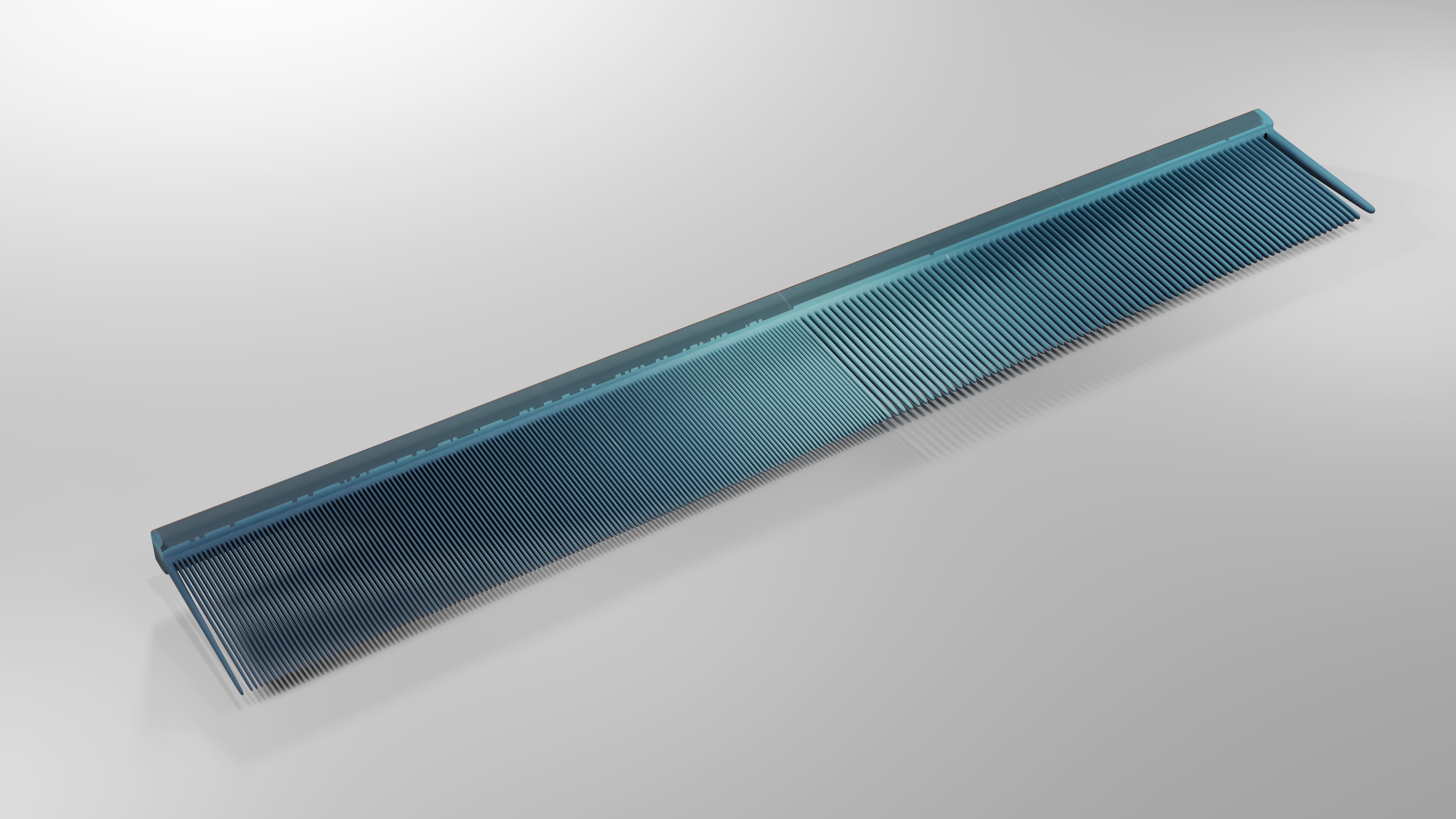 Wooden Comb Free 3D model_1