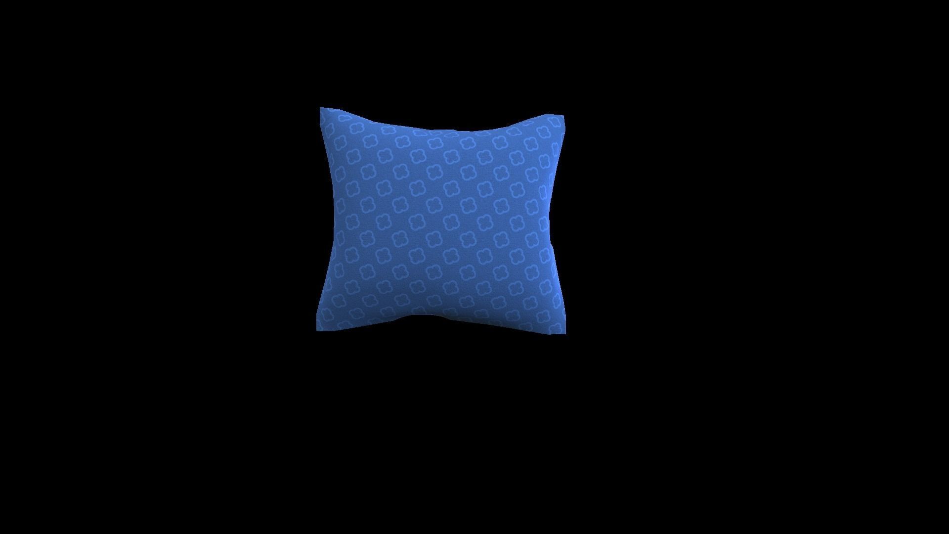 Corner Sofa with pillows Low-poly 3D model_10
