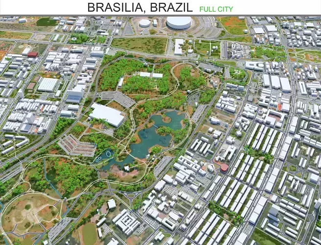 Brasilia City in Brazil 110km