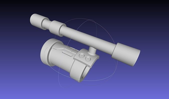 Helltaker Judgement Baton Armpiece 3D print model