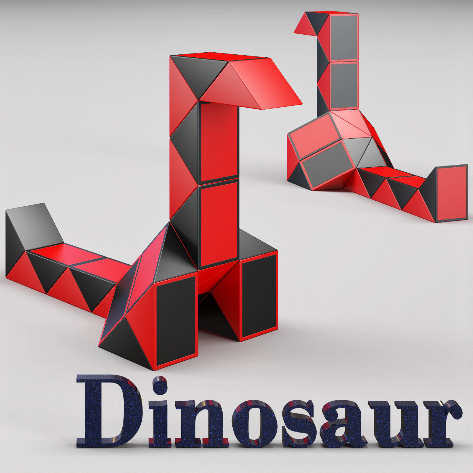 Snake puzzle collection Free 3D model_6