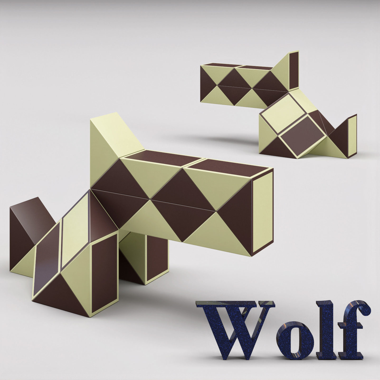 Snake puzzle collection Free 3D model_20