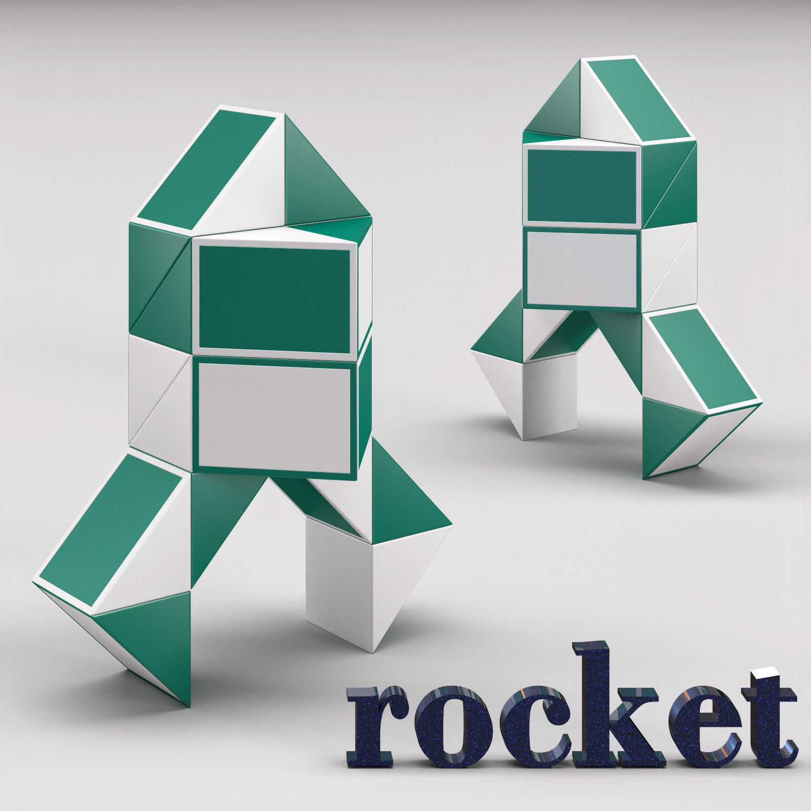 Snake puzzle collection Free 3D model_15