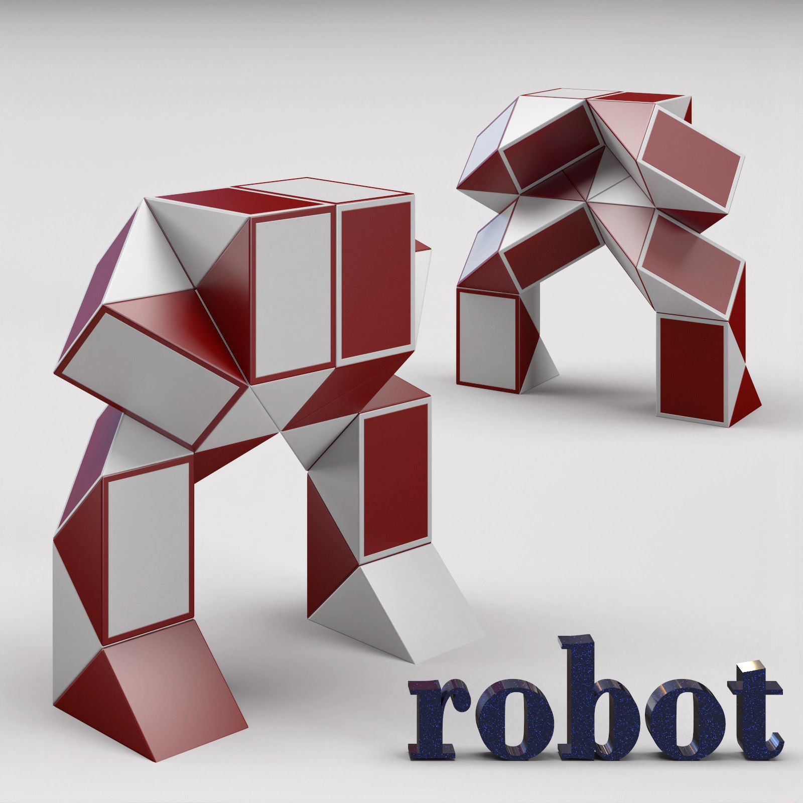 Snake puzzle collection Free 3D model_14