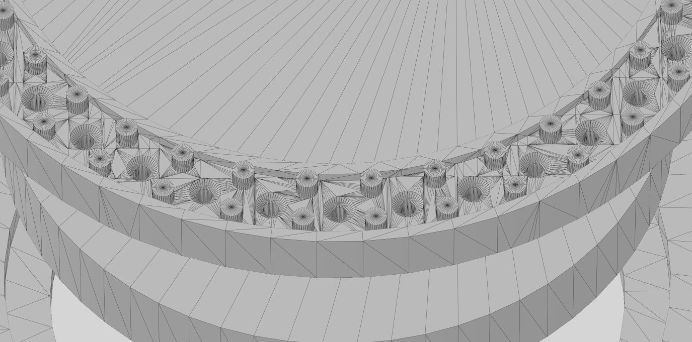 Diamond T circle pendant 3D print model_13