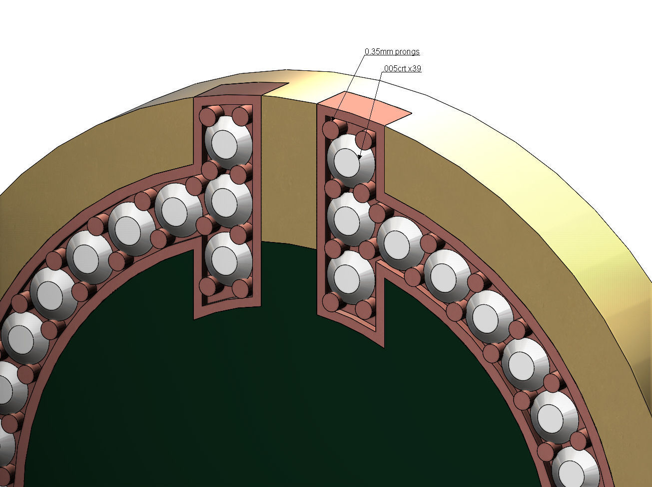 Diamond T circle pendant 3D print model_7
