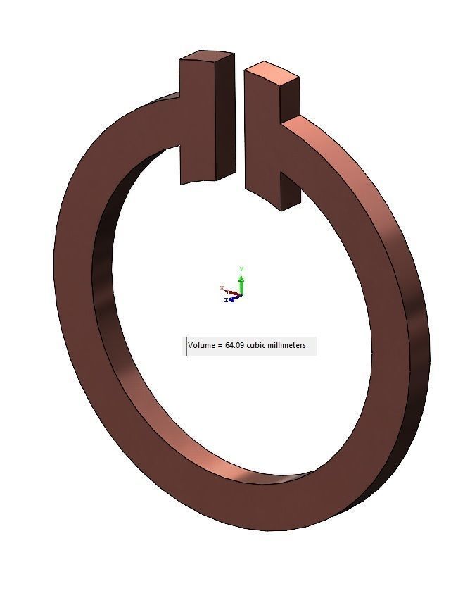 Diamond T circle pendant 3D print model_16