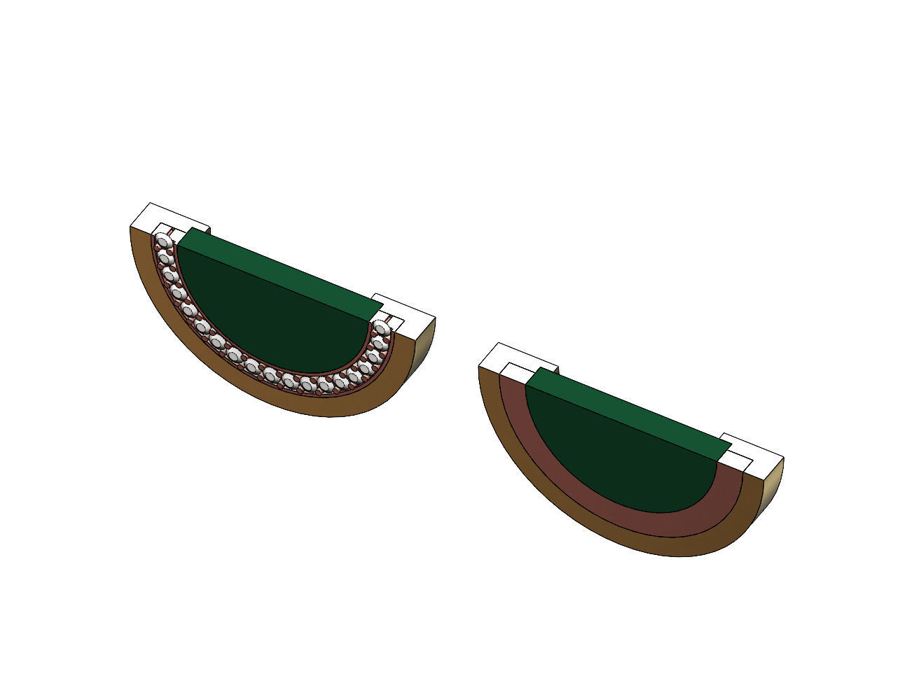 Diamond T circle pendant 3D print model_8