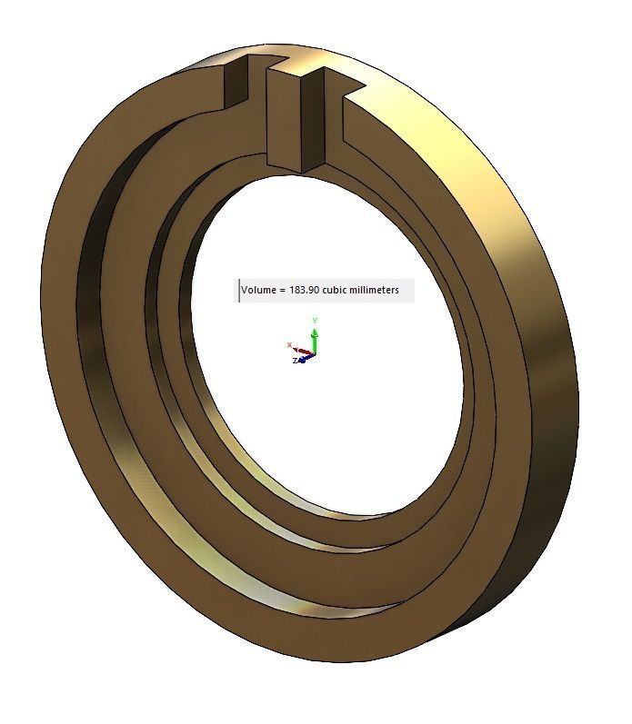 Diamond T circle pendant 3D print model_17