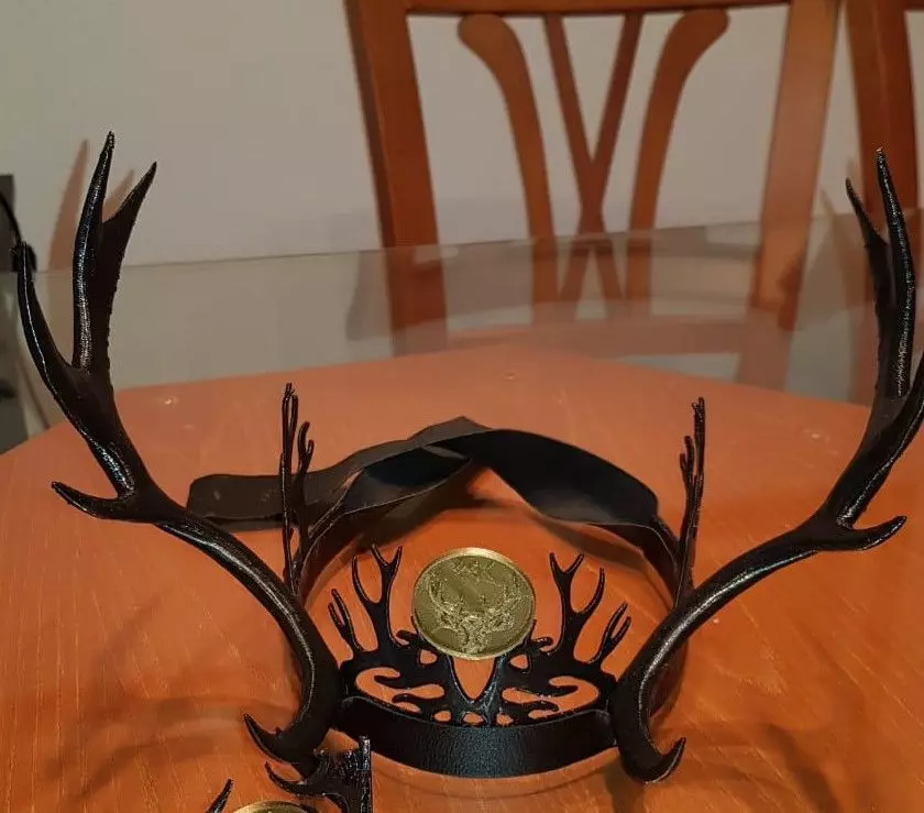 Male deer crown 3D print model