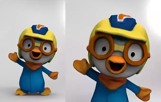 Porong Porong Pororo Character - Pororo model print 3D print model