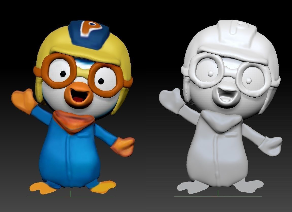Porong Porong Pororo Character - Pororo model print 3D print model_2