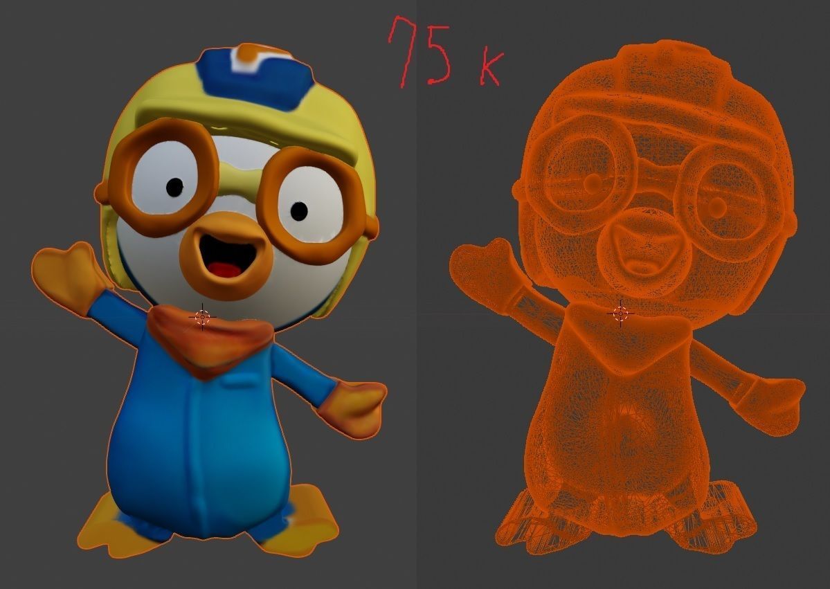 Porong Porong Pororo Character - Pororo model print 3D print model_8