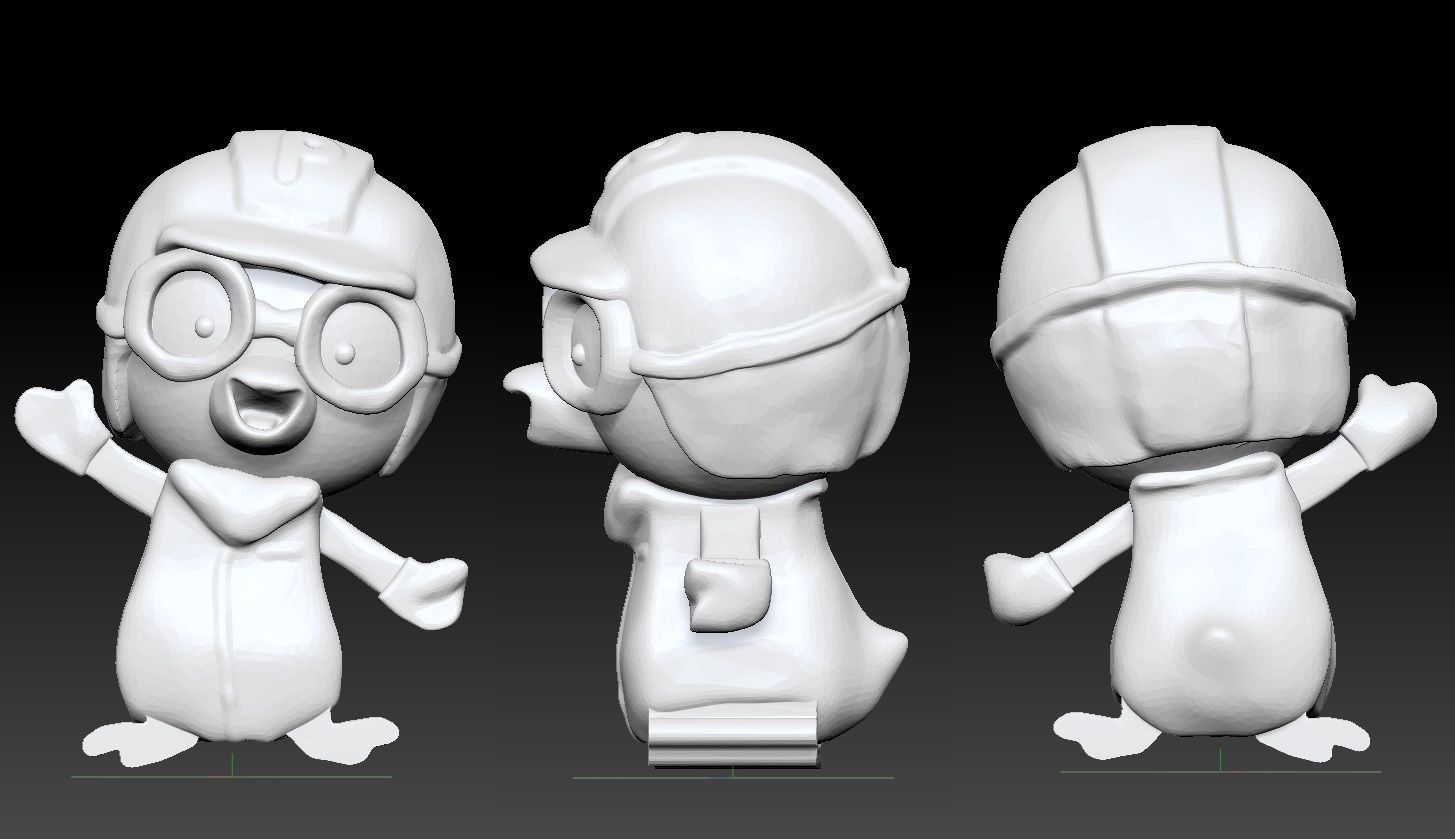 Porong Porong Pororo Character - Pororo model print 3D print model_11