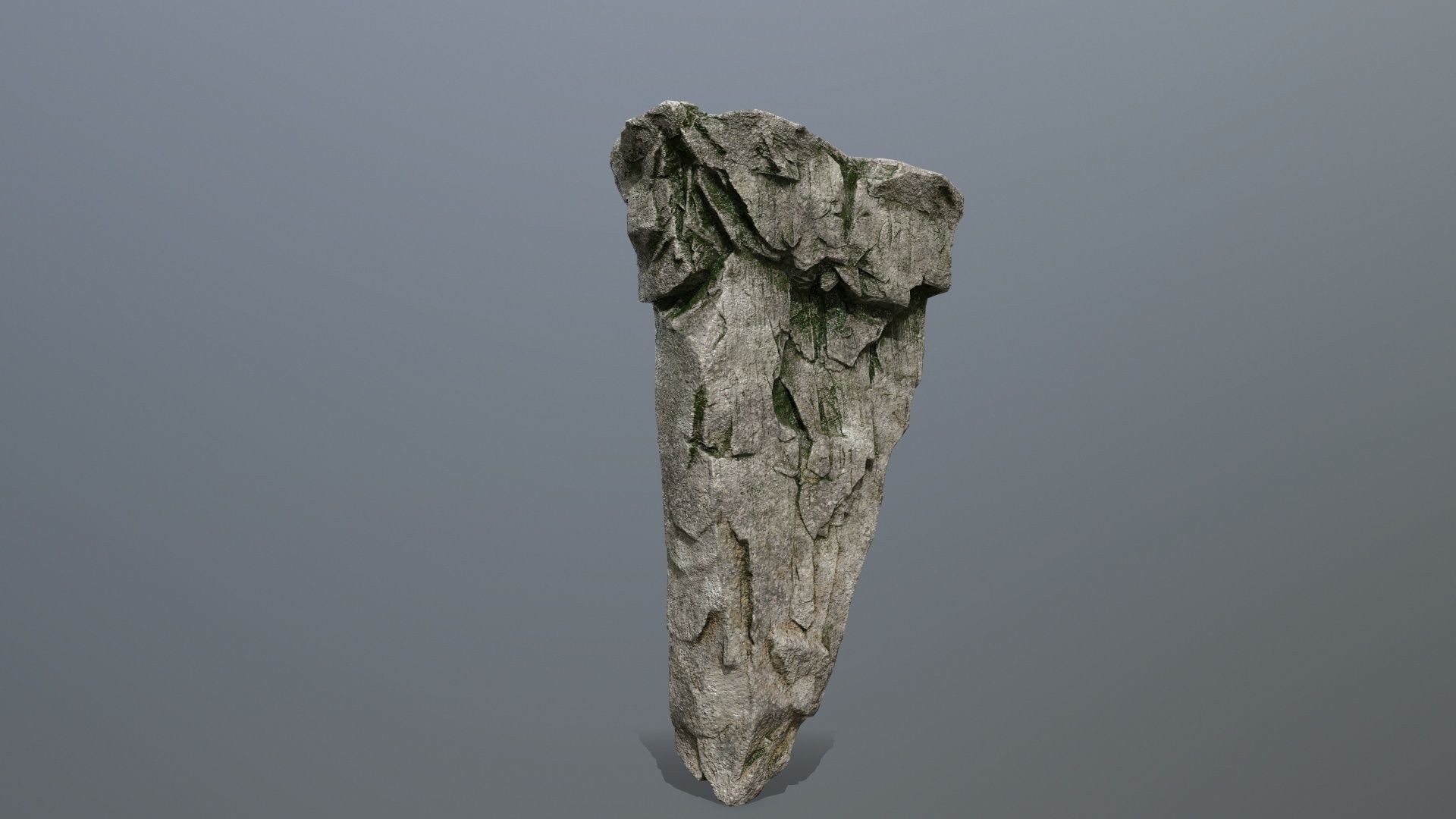 rock set Low-poly 3D model_1