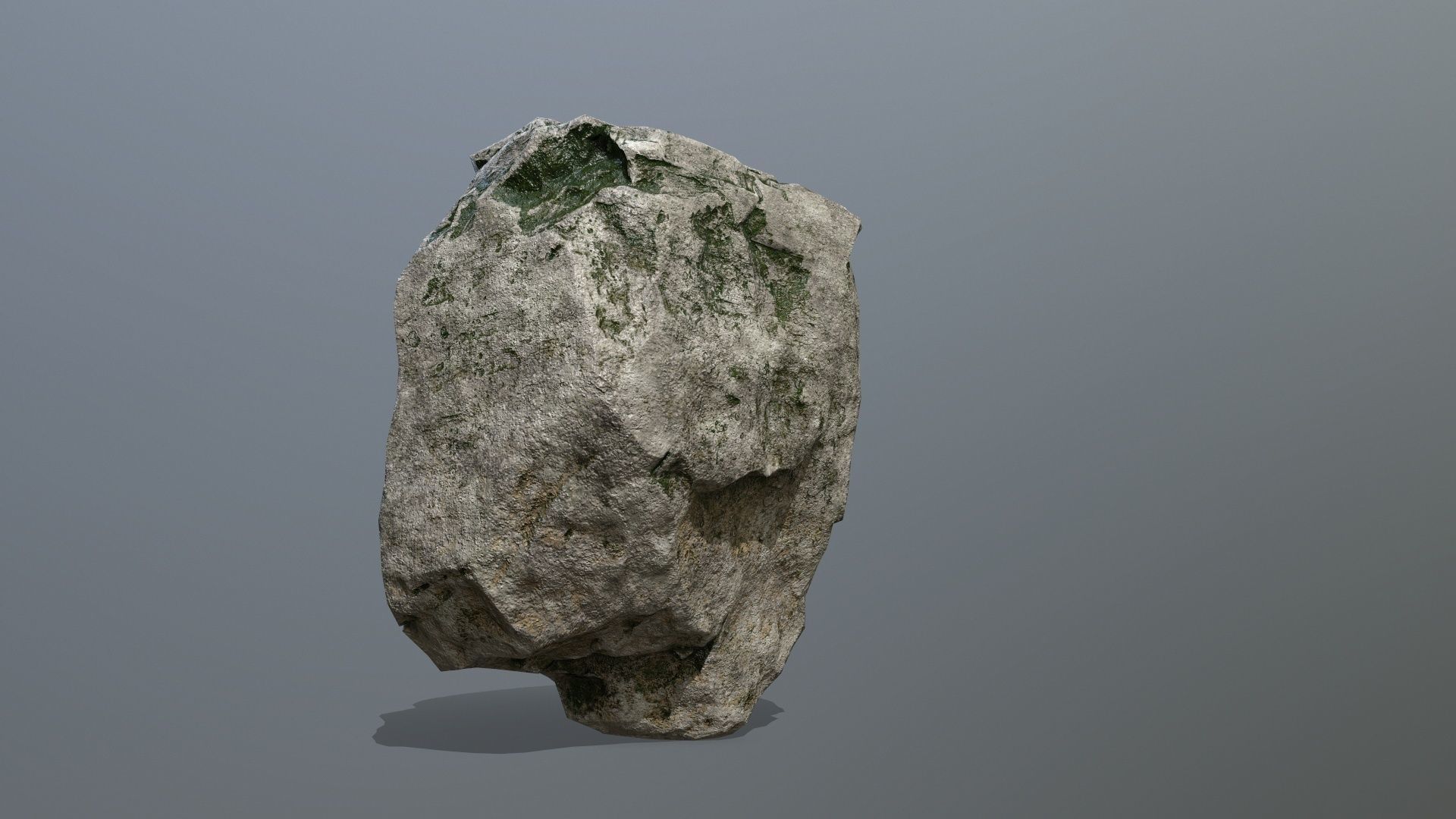 rock set Low-poly 3D model_3