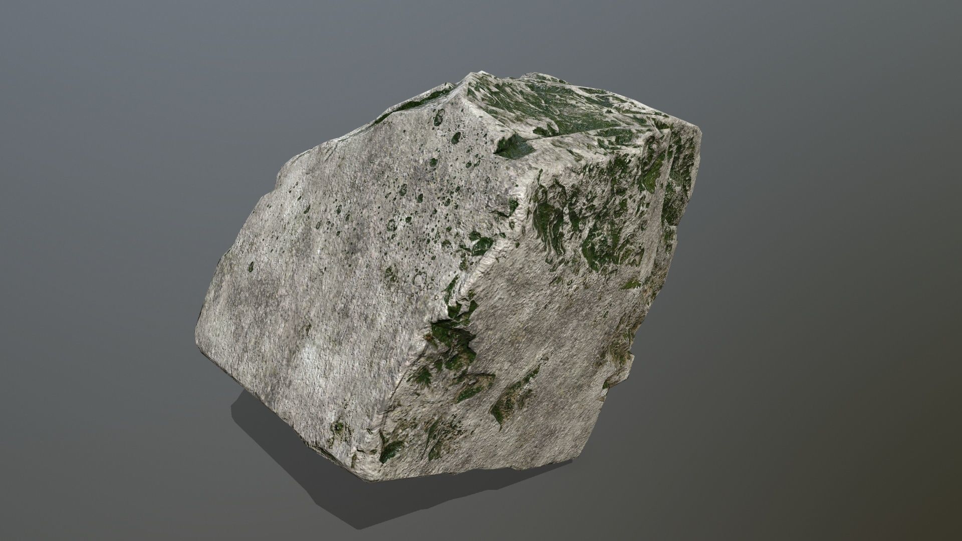rock set Low-poly 3D model_6