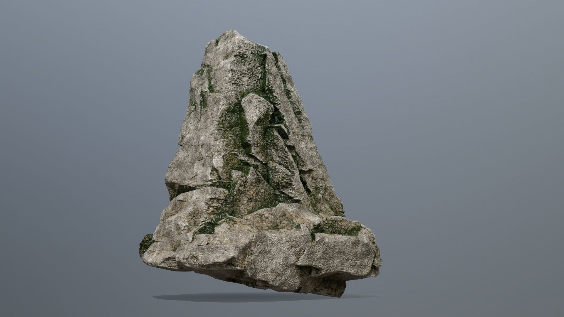 rock set Low-poly 3D model_2