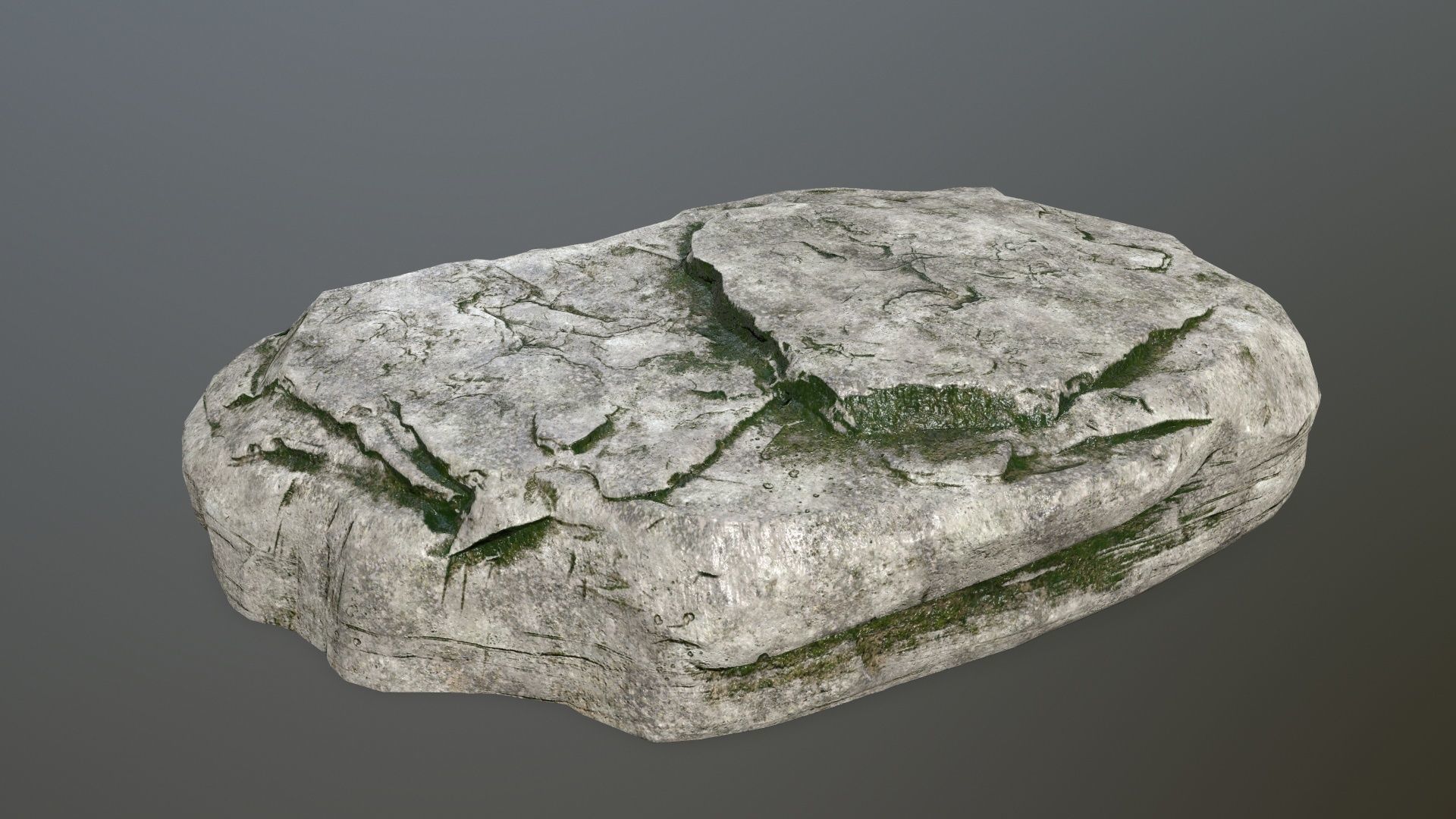 rock set Low-poly 3D model_7