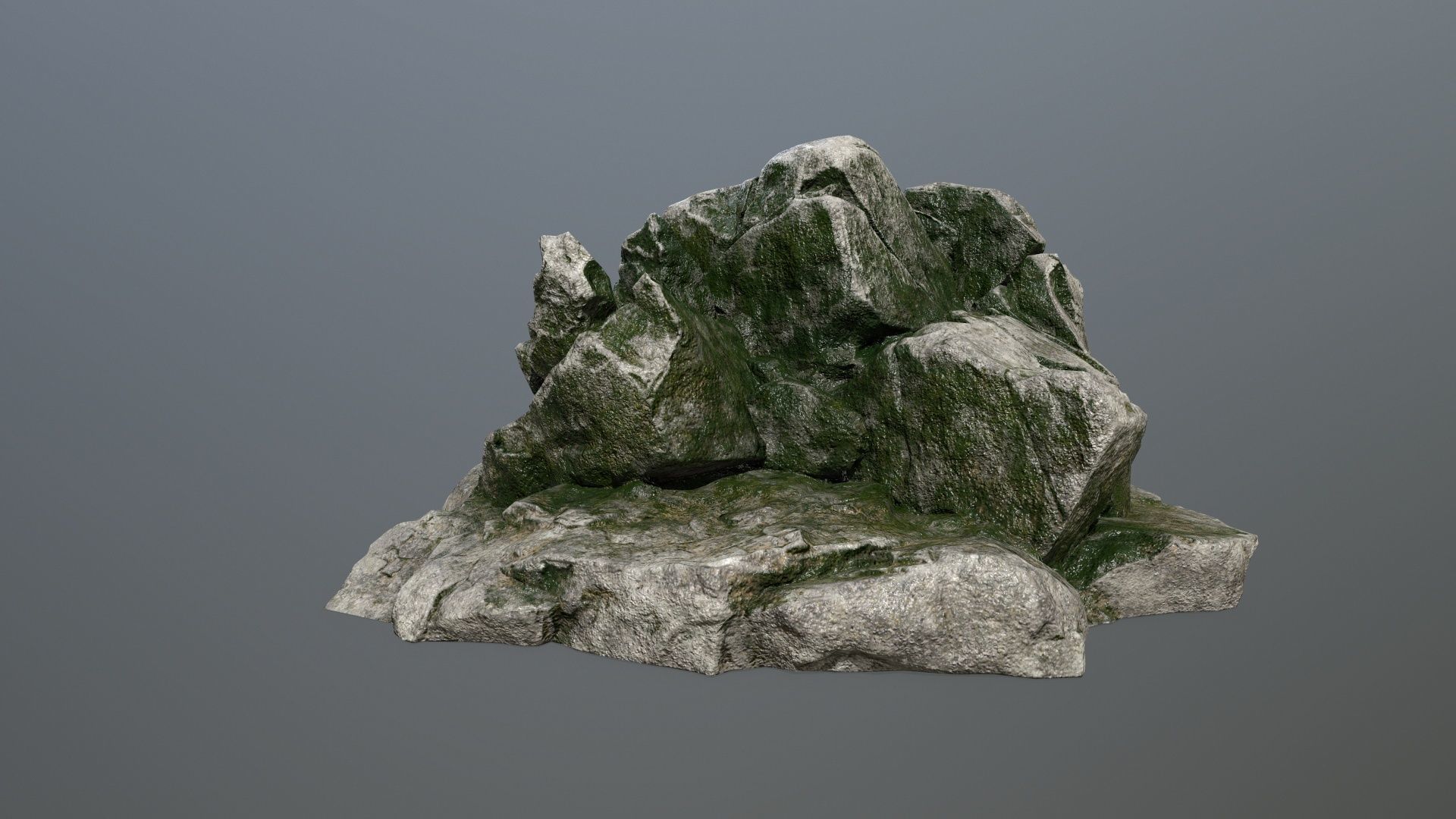 rock set Low-poly 3D model_15