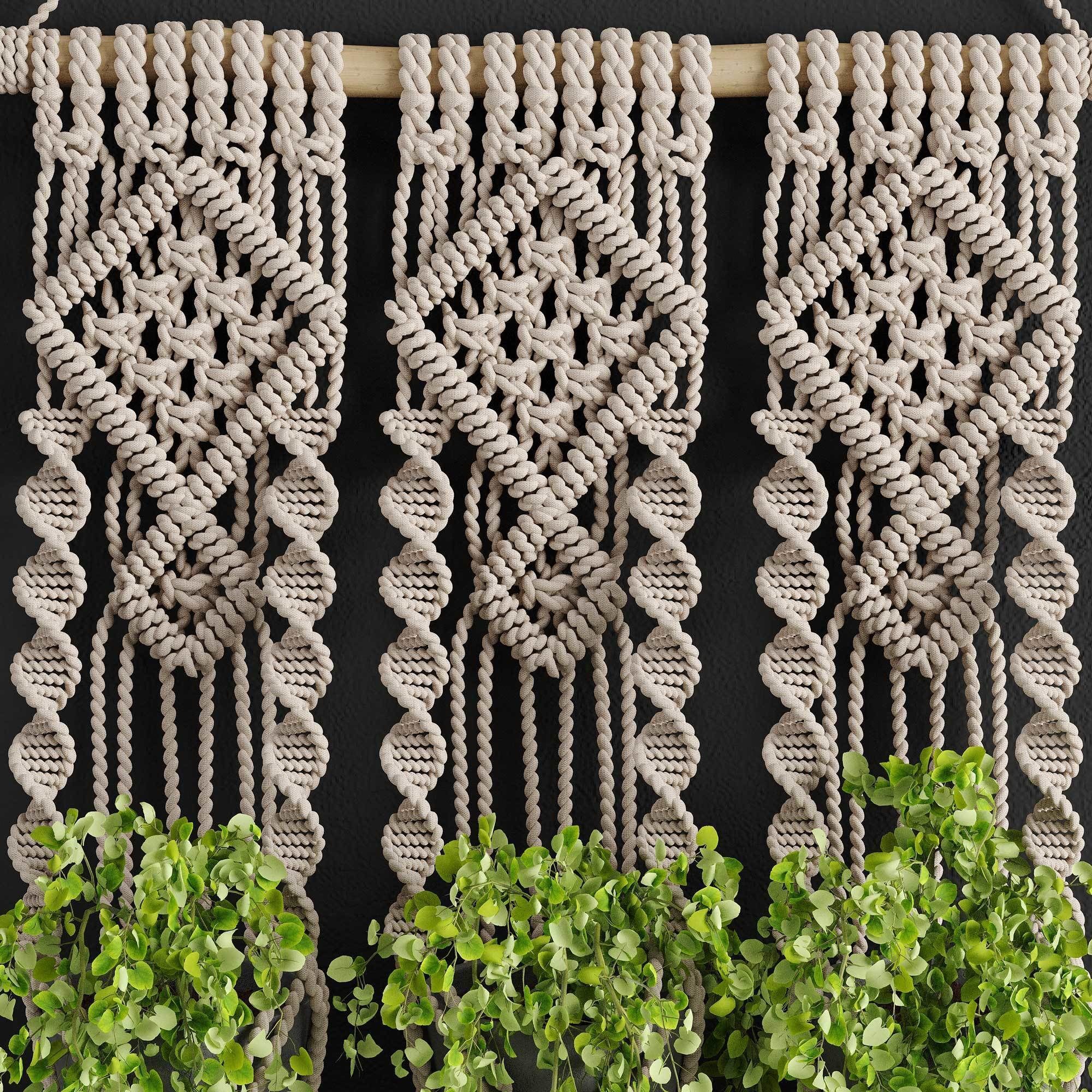 Macrame Planter 3D model_3