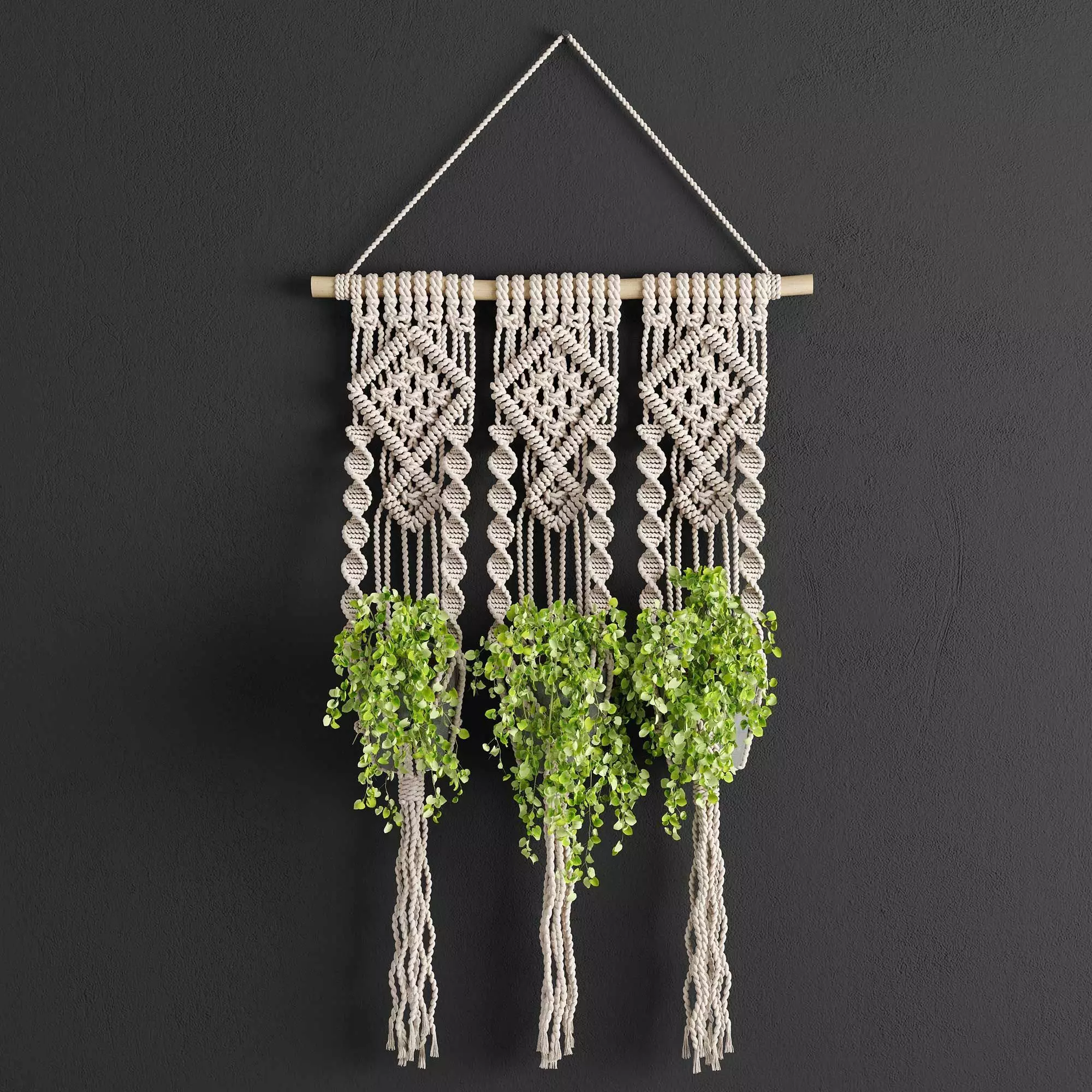 Macrame Planter 3D model_0