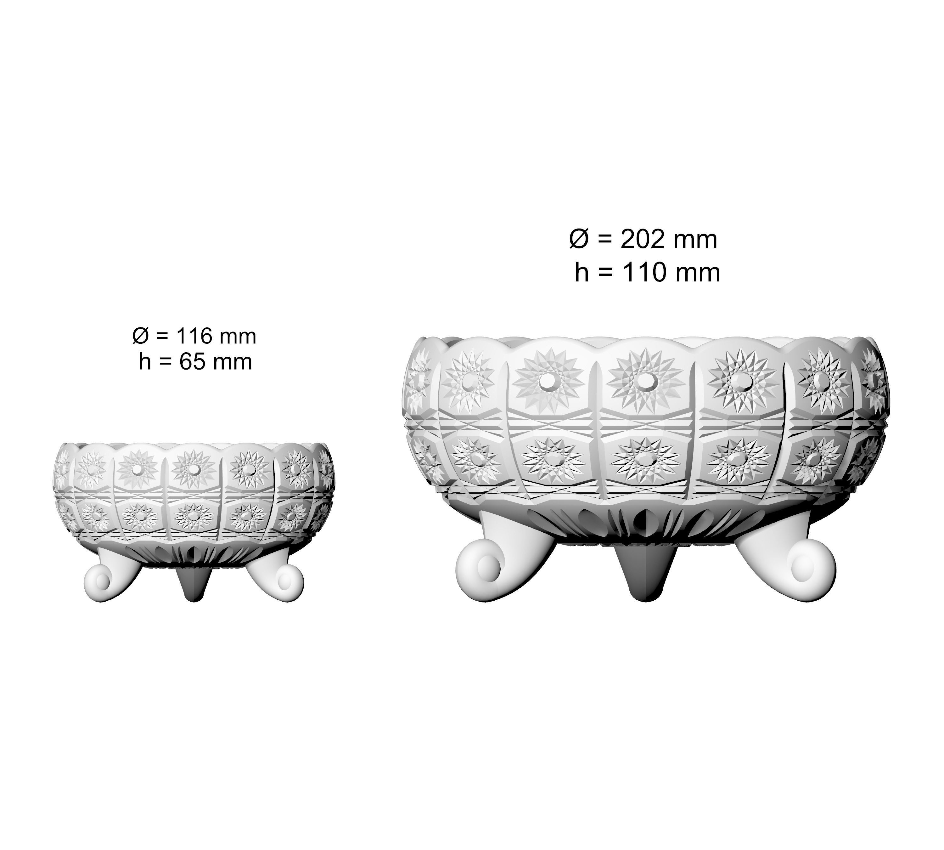 DECORE SET crystal glassware 3D print model_10