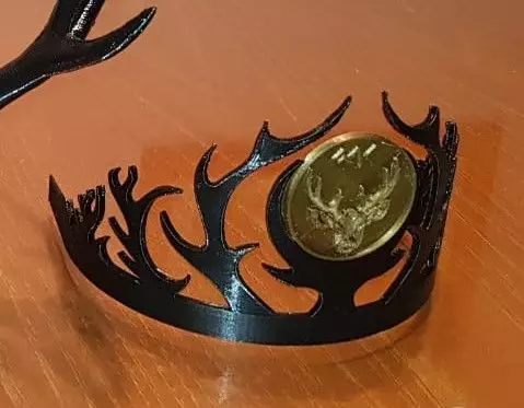 Female deer crown 3D print model