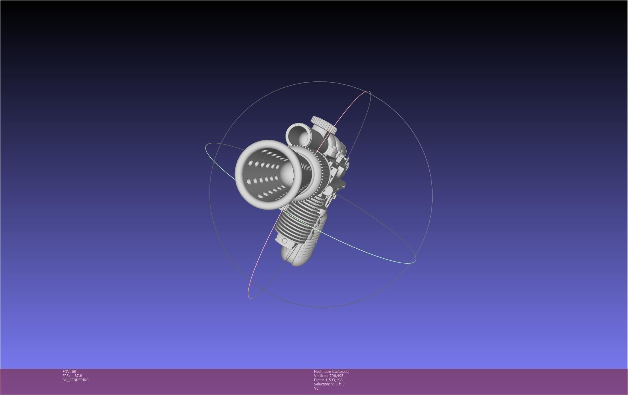 Star Wars Han Solo Blaster Basic Model 3D model_24