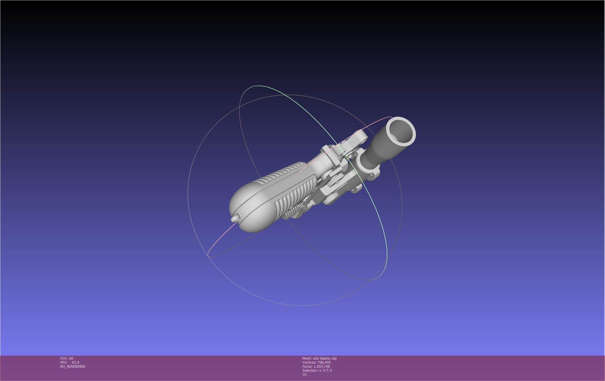 Star Wars Han Solo Blaster Basic Model 3D model_44