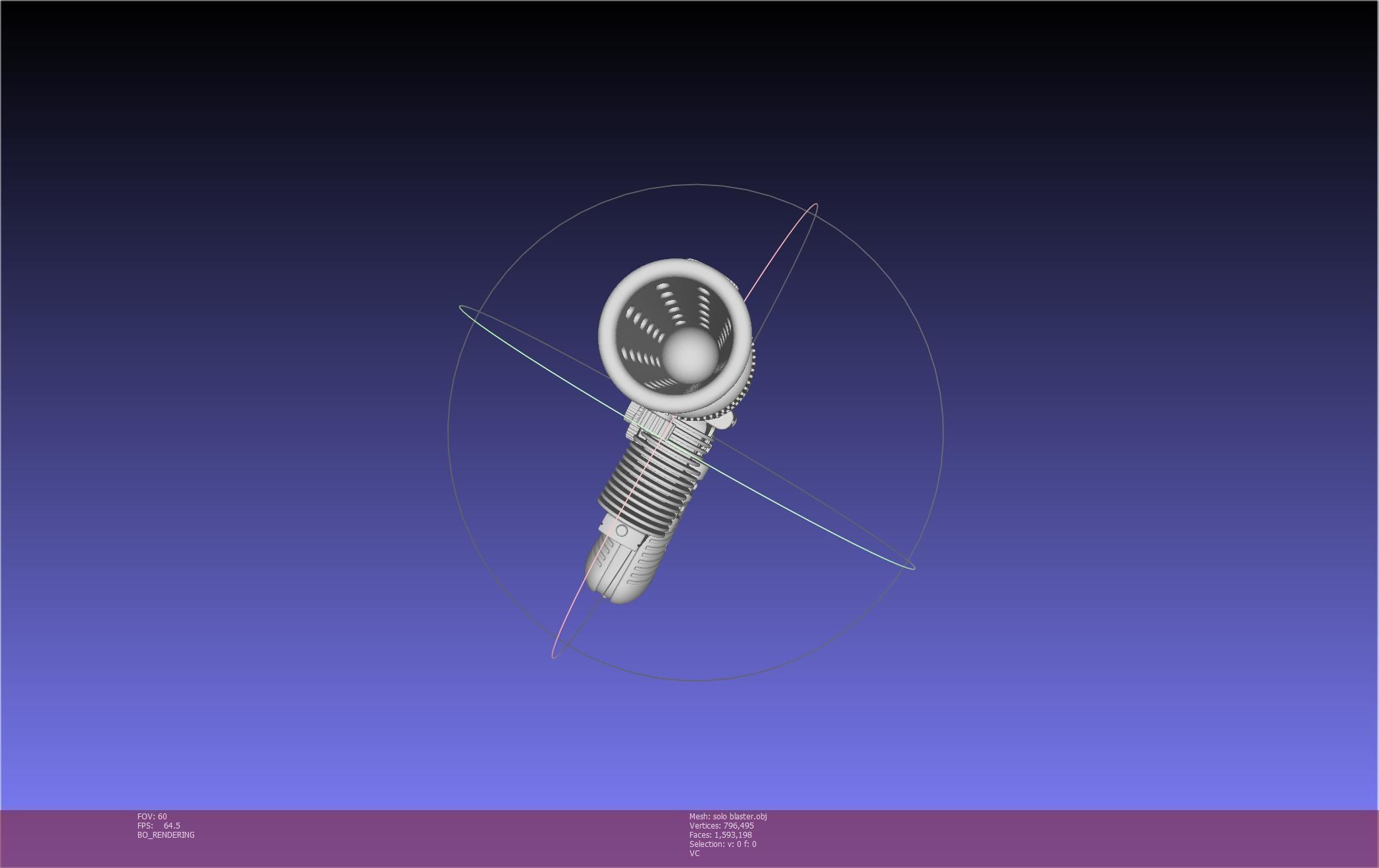 Star Wars Han Solo Blaster Basic Model 3D model_23