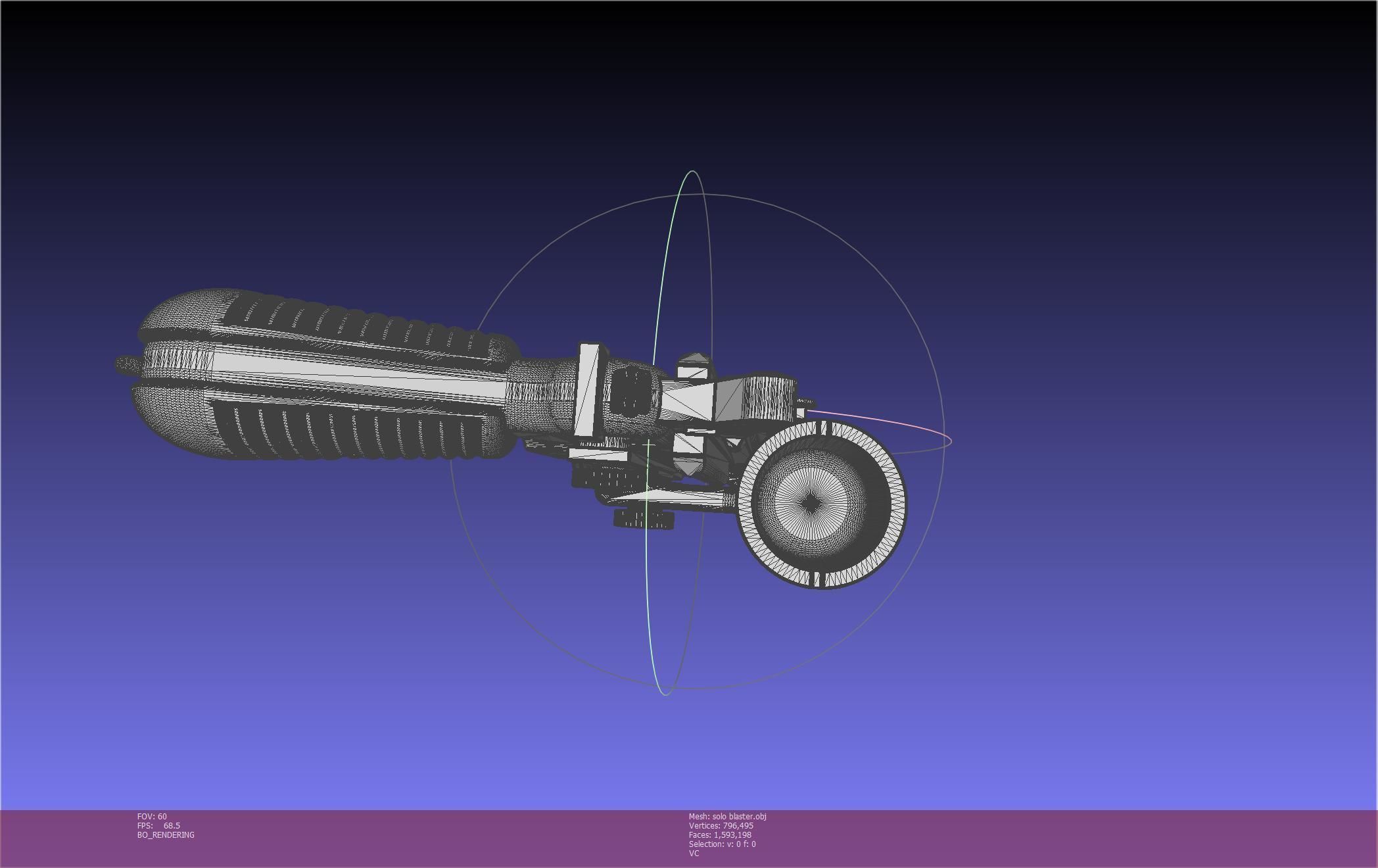Star Wars Han Solo Blaster Basic Model 3D model_109