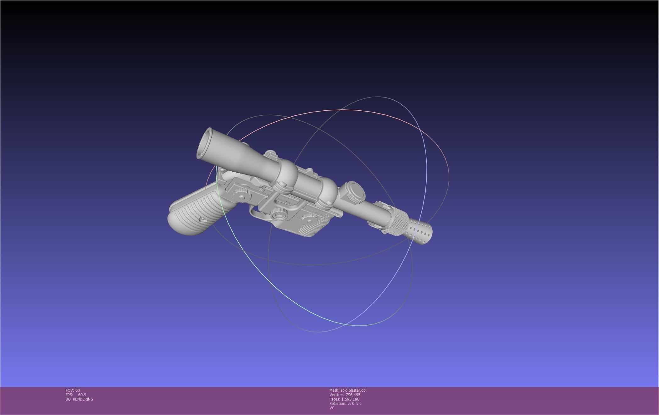 Star Wars Han Solo Blaster Basic Model 3D model_45