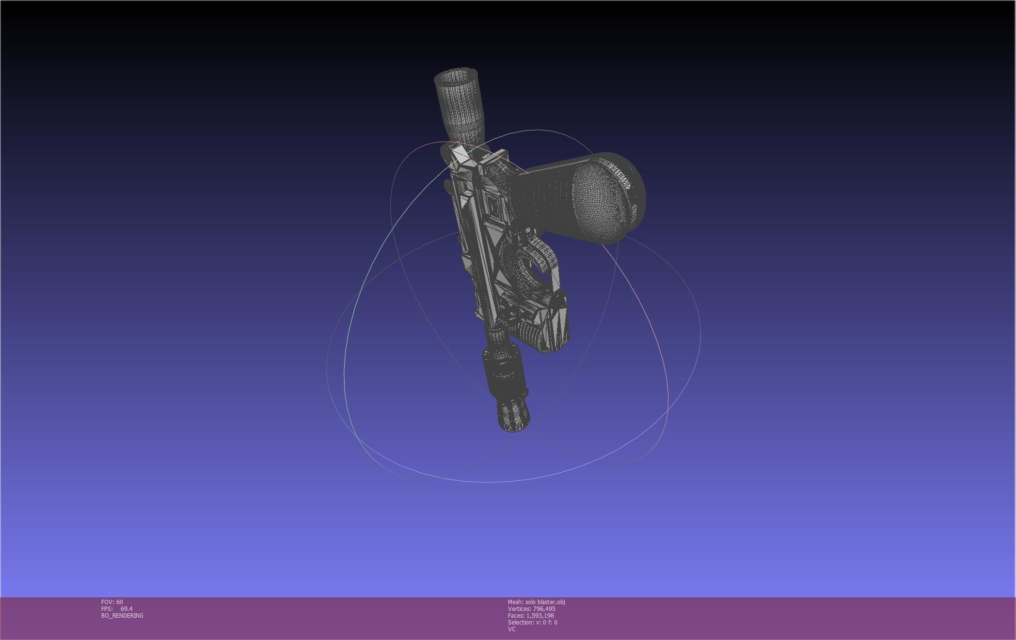 Star Wars Han Solo Blaster Basic Model 3D model_114