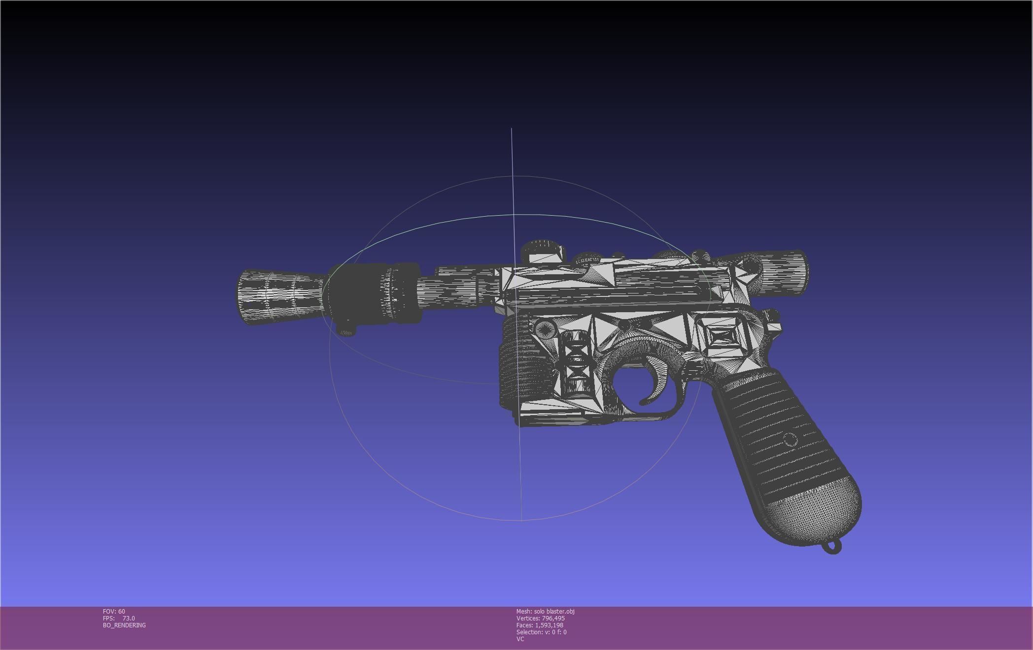 Star Wars Han Solo Blaster Basic Model 3D model_111