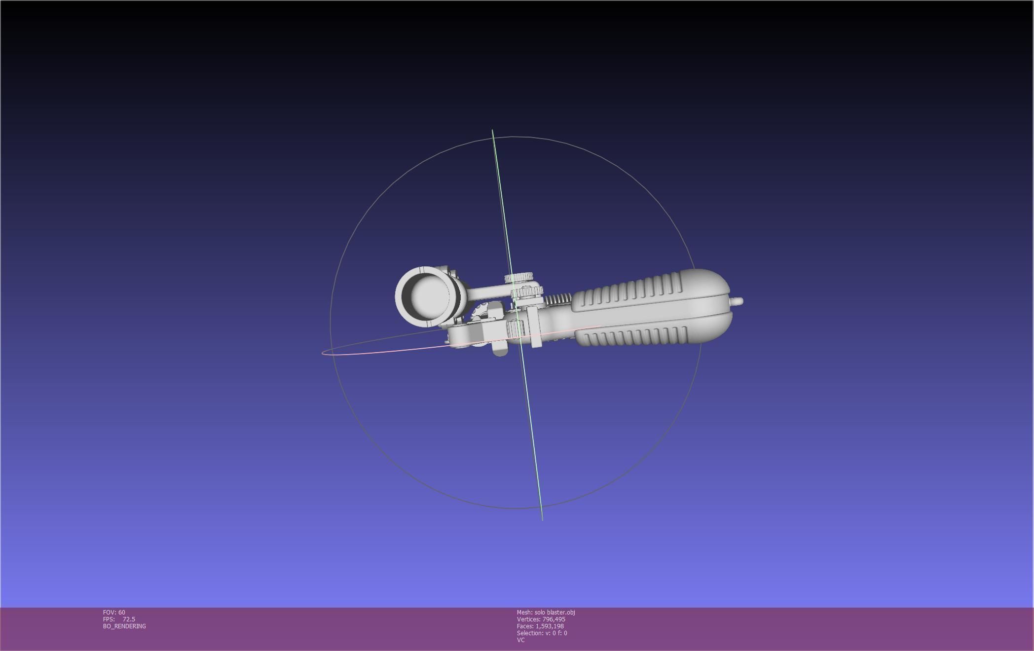 Star Wars Han Solo Blaster Basic Model 3D model_80