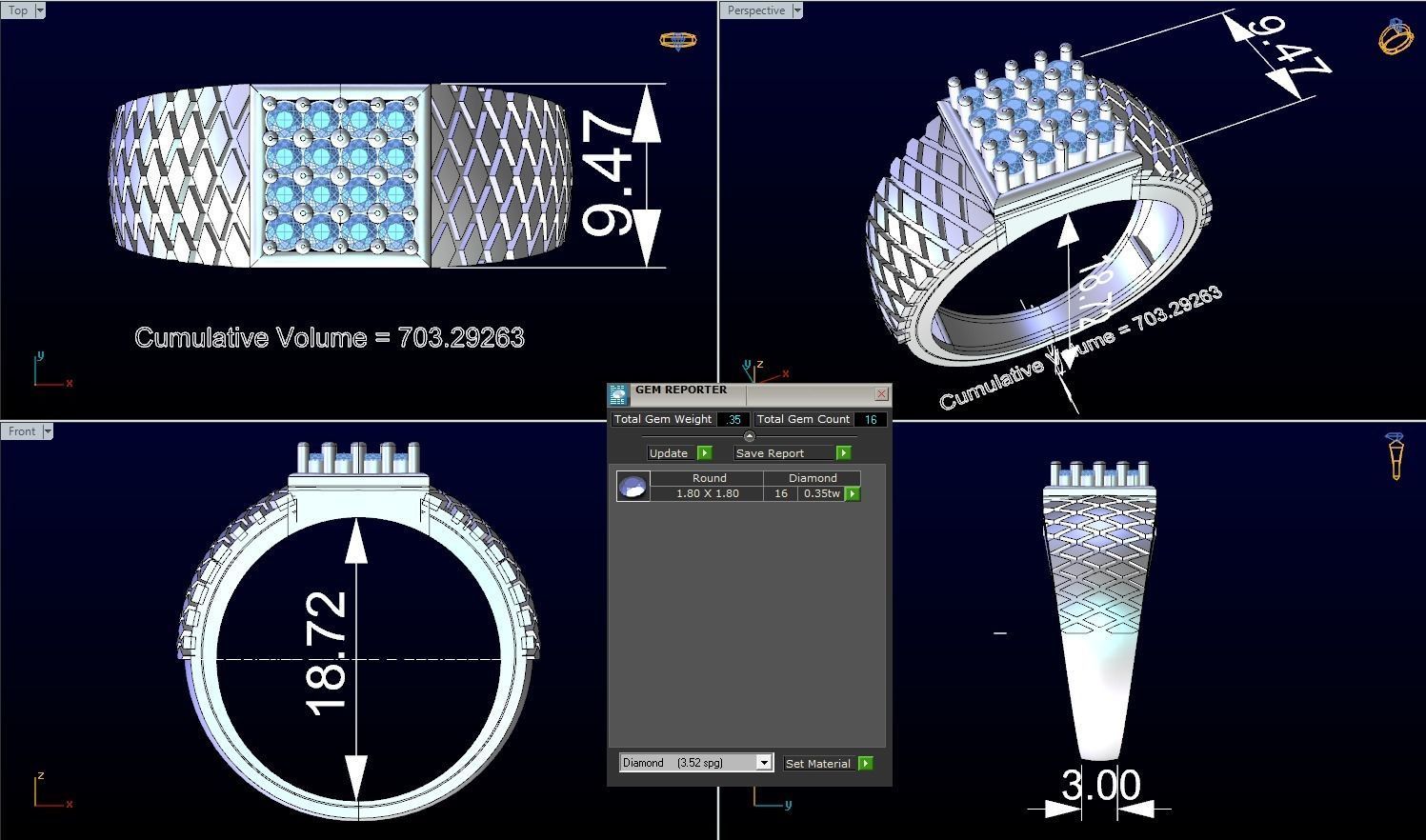 CNGR GENTS RING 5 3D print model_2