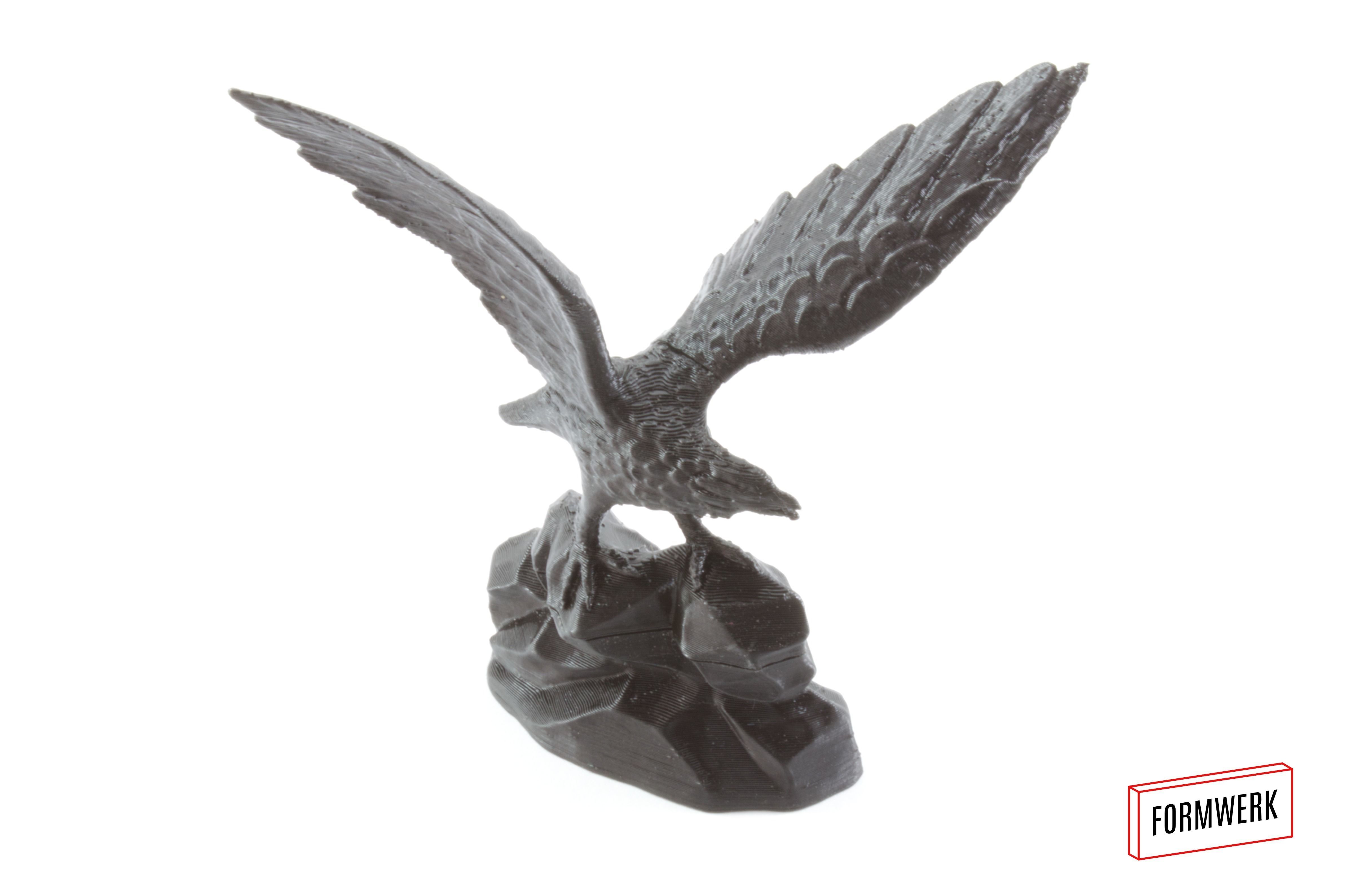 Bald Eagle 3D-scanned miniature diorama 3D print model_2