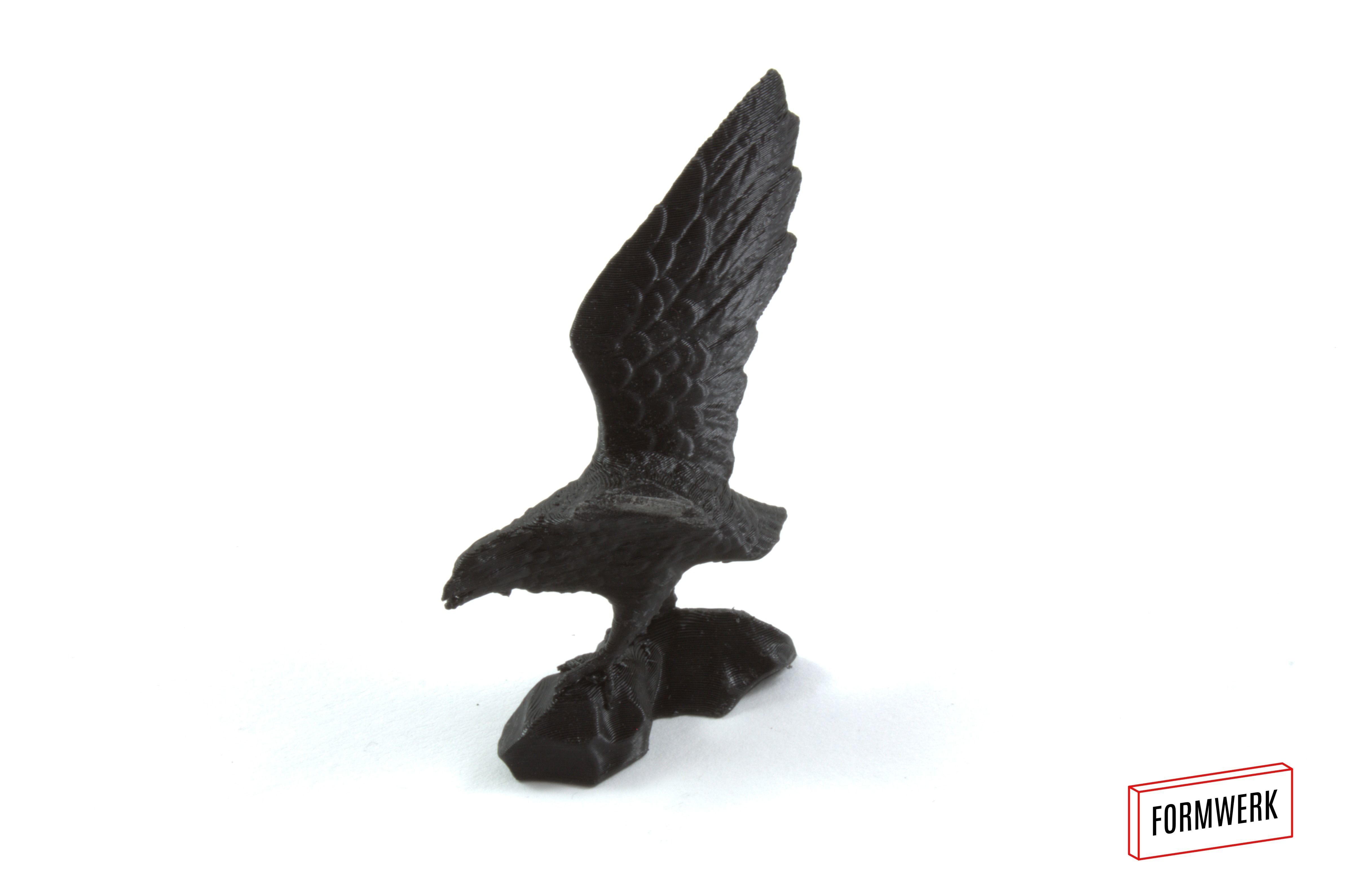 Bald Eagle 3D-scanned miniature diorama 3D print model_11