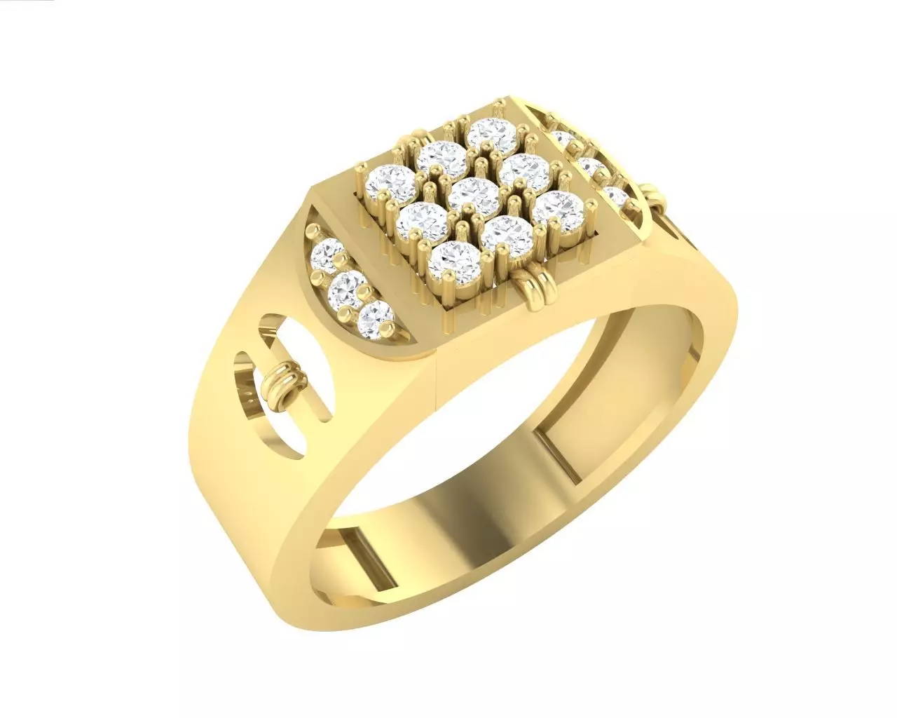 CNGR GENTS RING 7 3D print model_0